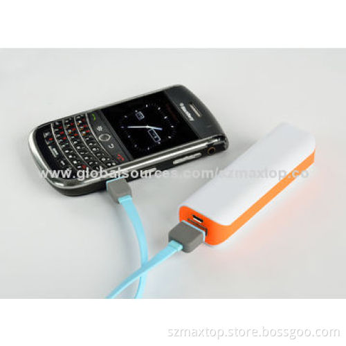 New arrive capsule mobile power bank, works with branded cellphones